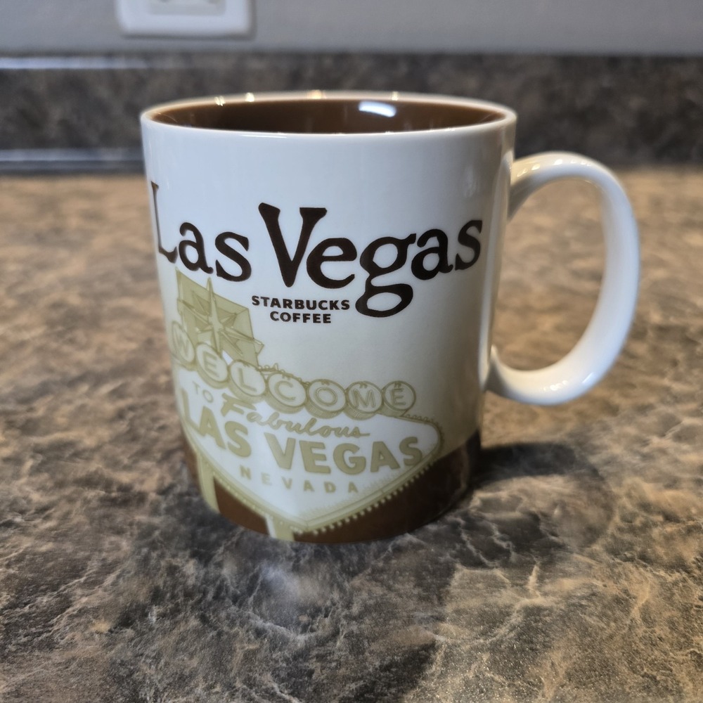 Starbucks Las Vegas Collector Series‎ 16oz City Global Icon Coffee Mug 2012